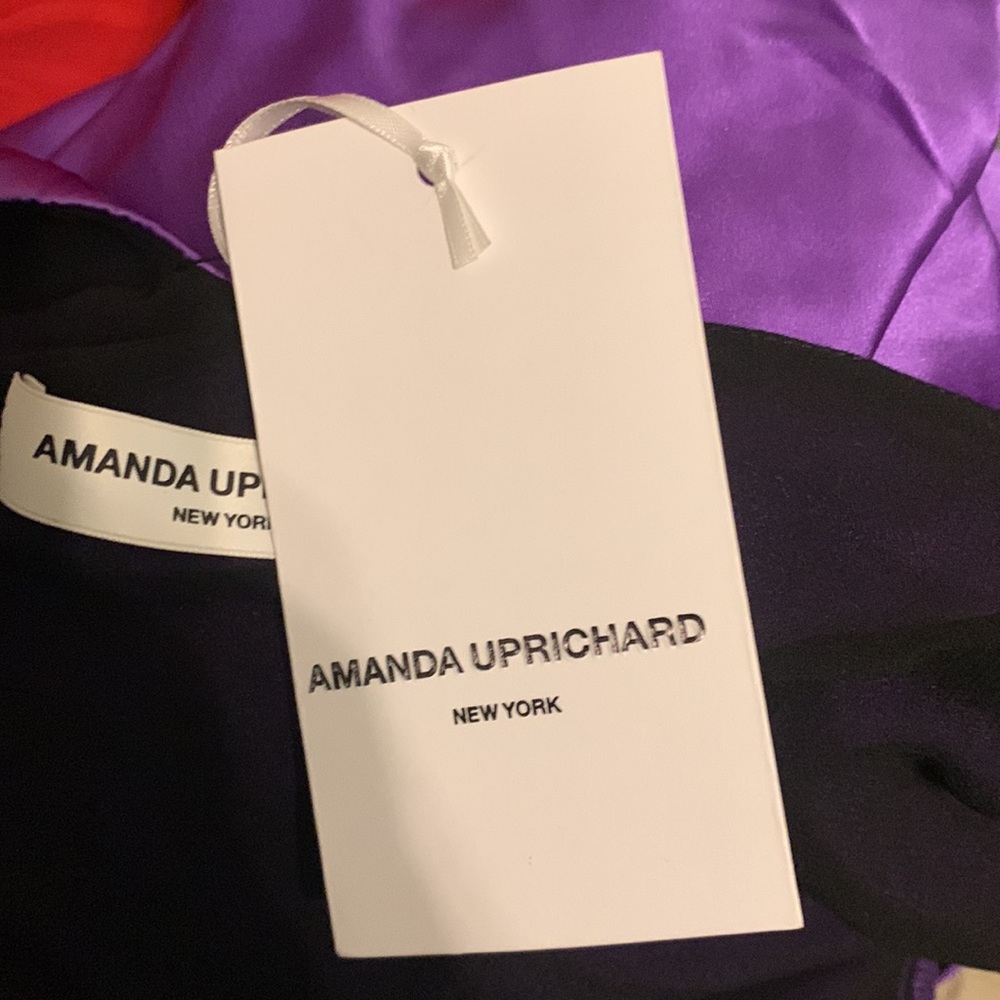 Amanda Uprichard Satin Lilac Backless Dress - Picture 7 of 15